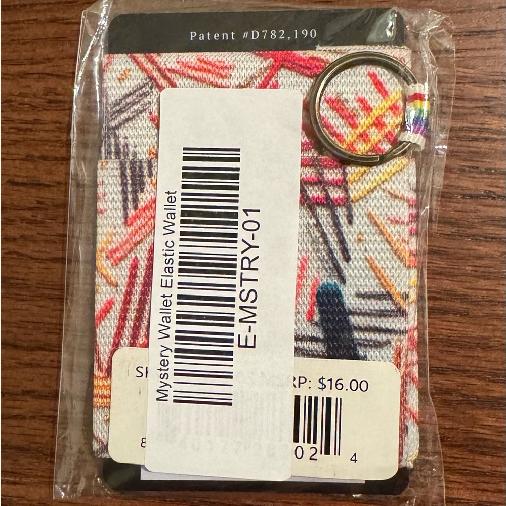 Thread Multicolor Elastic Wallet - Picture 2 of 6